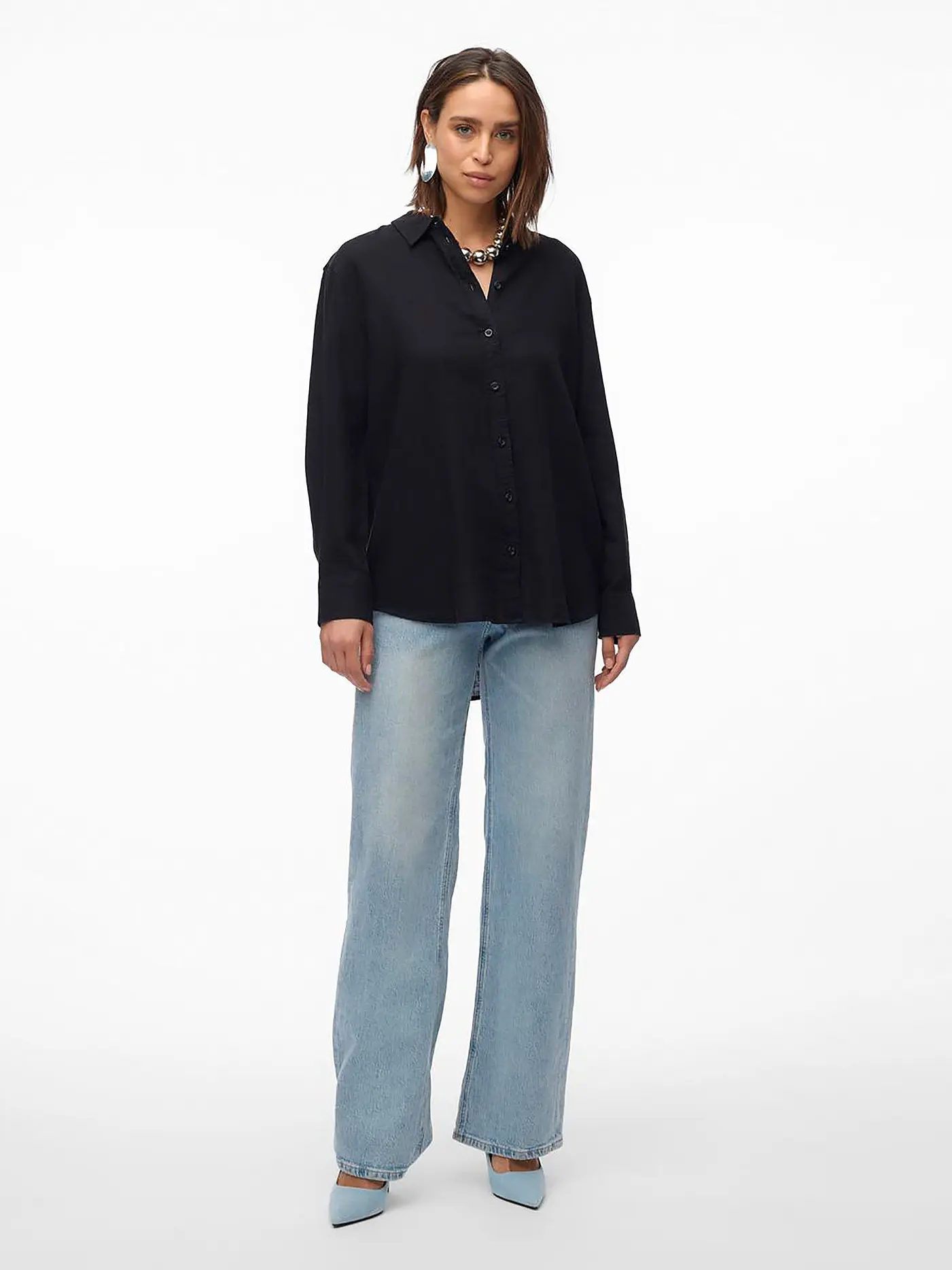 VERO MODA | Bluse VMLINN | schwarz